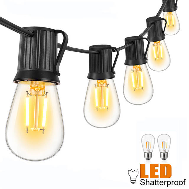 Plastic S14 Led Garland E27 220V EU Lichtslingers Onbreekbaar Waterdicht