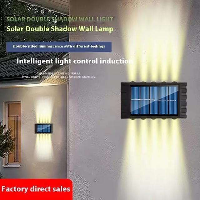 4/6/8/10LEDs Solar Wandlamp Yard Street Decor Licht Outdoor Waterdicht