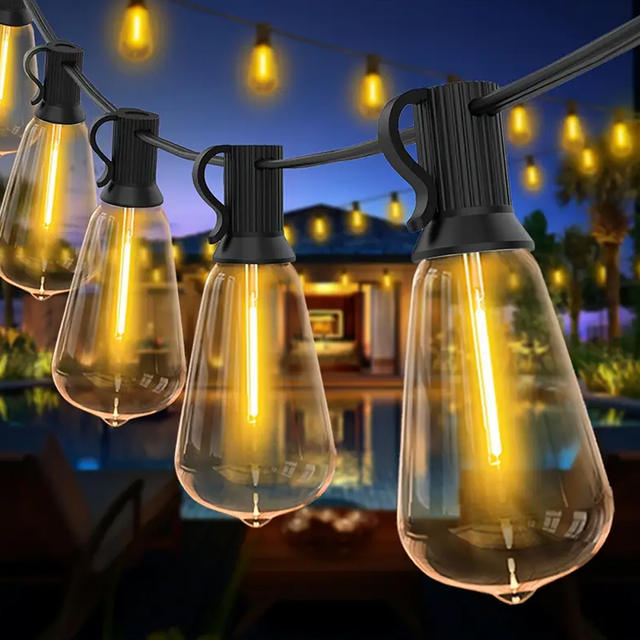15M 20M 30M LED Guirlande Light String ST38 LED Lamp Outdoor IP44