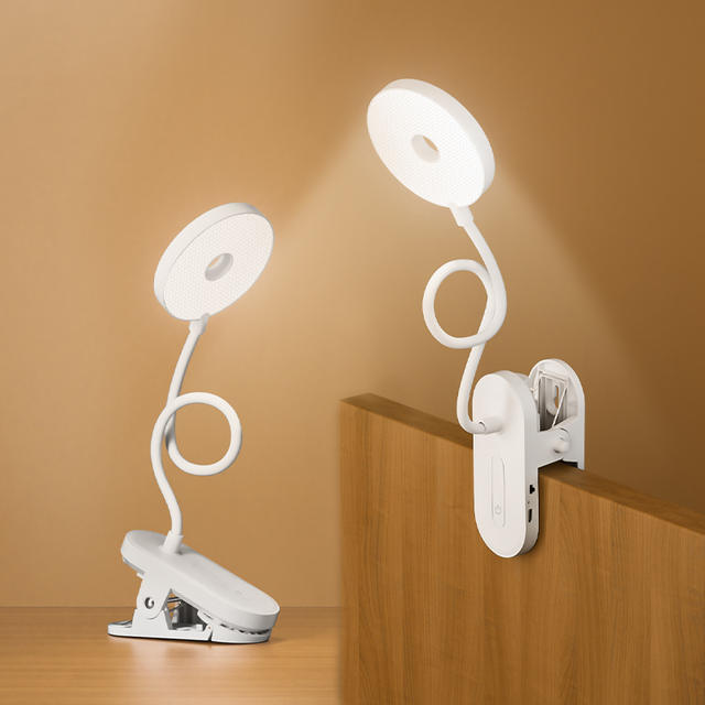 Clip-On bureaulamp Draagbare LED-bureaulamp Desktop Boeklamp Getimed