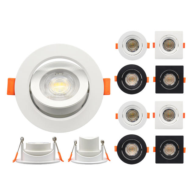 1-10 stuks Hoekbare Kleuraanpassing Spotlight 7W 3000K 4000K 6000K 7W