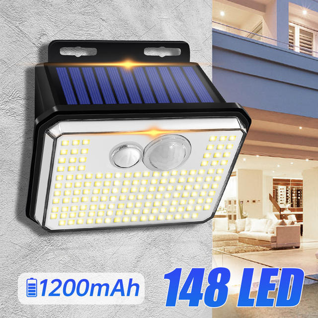 IP65 Waterdichte Solar Outdoor Tuinverlichting Super Heldere 148 LEDs