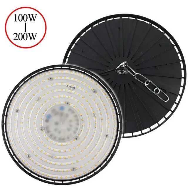 Nieuwste 100/150/200W 220V Hoogbouwverlichting UFO LED Warm/Wit Lichten
