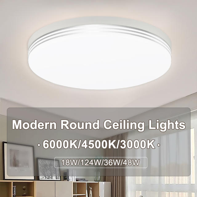 Ronde LED-plafondlamp Eenvoudige vierkante plafondlampen Moderne