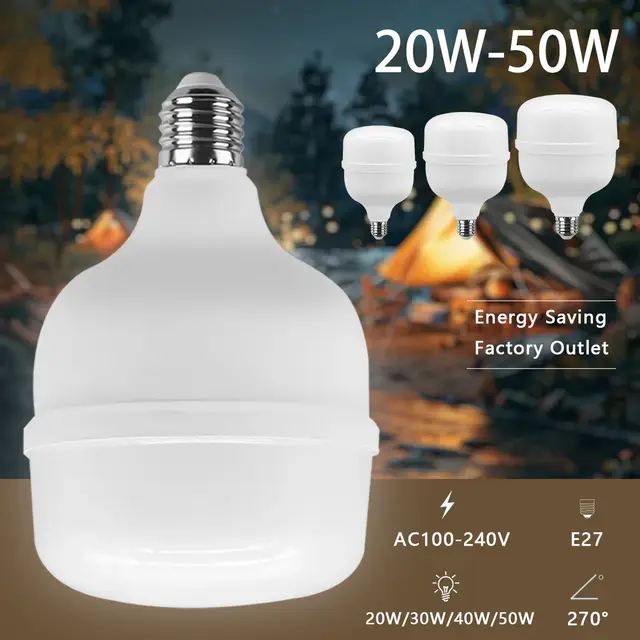 1-5 stuks 50W 10W 5000lm Super heldere LED lamp AC 110V 220V E27 LED