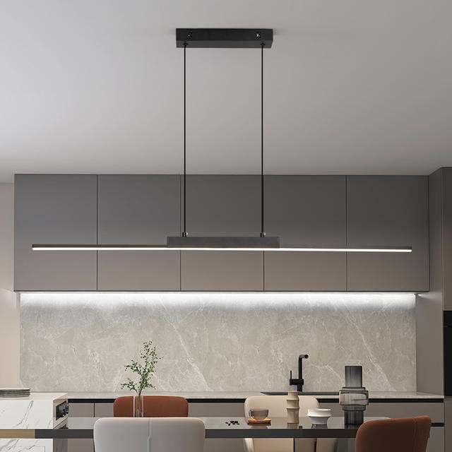Hanglampen Moderne eenvoudige eetkamerverlichting voor keuken Lange