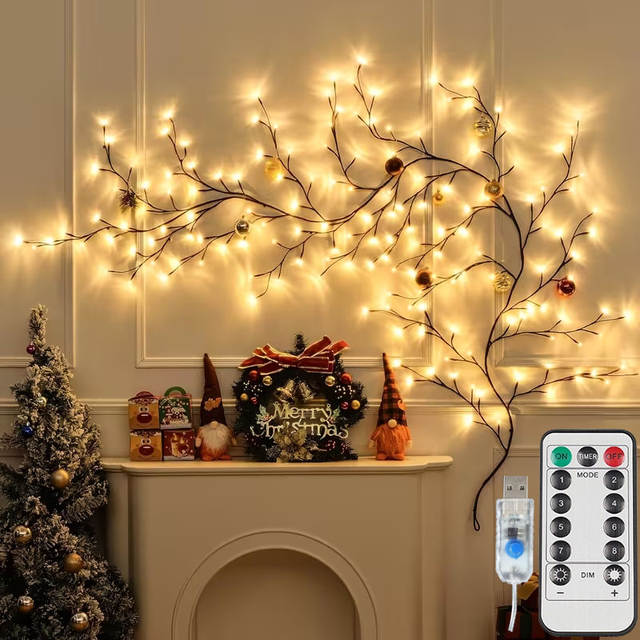 USB-slingerlicht met 8 standen en afstandsbediening, waterdichte LED