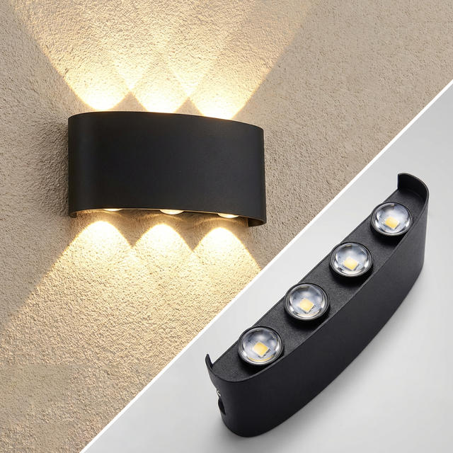 LED-wandlampen 2W/4W/6W/8W/10W Moderne wandlamp, bekabelde aluminium