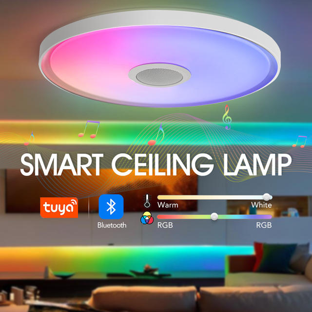 LED slimme plafondlampen RGB APP afstandsbediening dimmen moderne