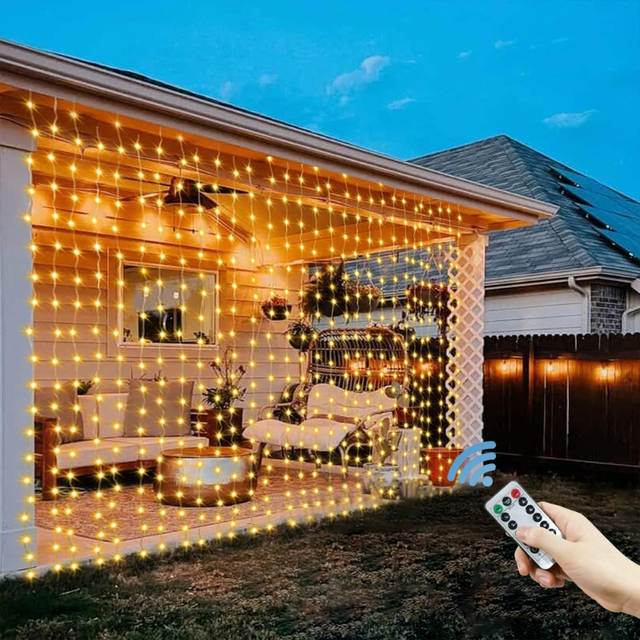 USB-gordijnverlichting String Home Wall Wedding Birthday Decoration