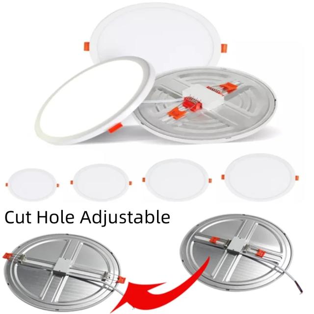 AC 85-265V Ultradunne Ronde/Vierkante LED-paneel Licht 6W 8W 15W 20W