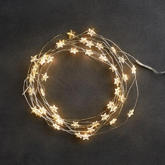 LED Sterren Fairy Lights String 2/4/6M Batterij/USB Stekker Slinger