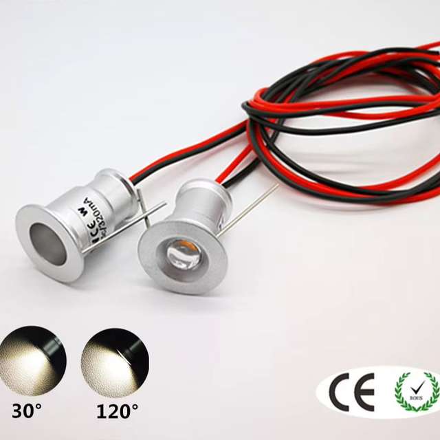 1W LED Mini Inbouwspot 15mm Uitsparing Ingebouwde Led Spotlamp DC12V