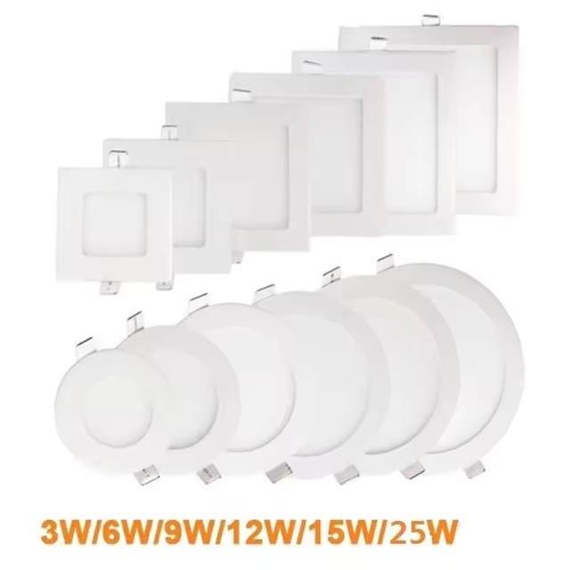 LED Downlight 3W 4W 6W 9W 12W 15W 25W AC110V 220V Ultra dunne led