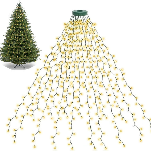 1.5M/2M/3M LED Ring Kerstboom Tops Verlichting Decoratie Boomverlichting