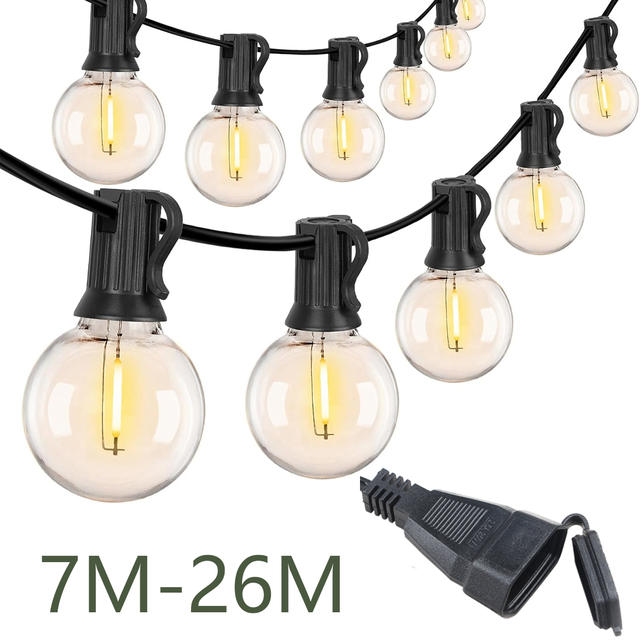 110 V/220 V Outdoor Lichtslingers LED G40 Festoen Fairy Patio Garland