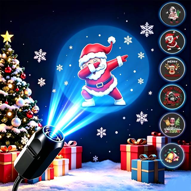 Kerst LED-projectorlamp 3/6/10 stuks projectiepatronen - Verstelbaar