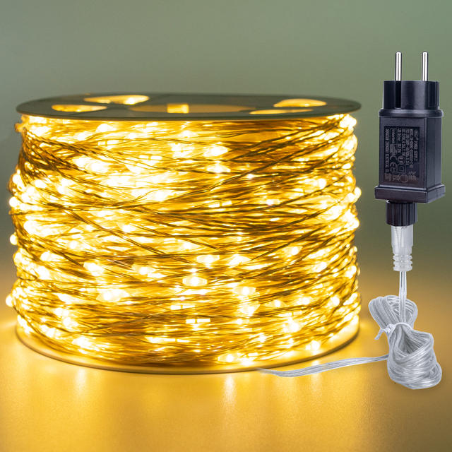 10/30/50/100/120M Zilveren Draad Sprookjes Waterdichte Outdoor Snaarlamp