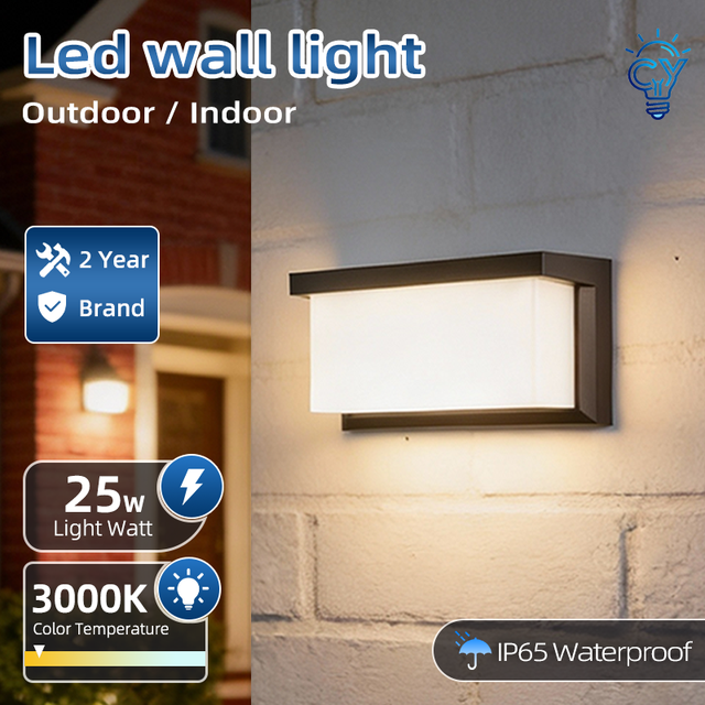 Led Outdoor Wandlamp Ip65 Waterdichte Wandlamp Led Buitenverlichting