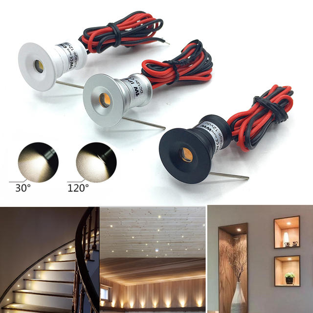 Mini LED Spotlight 1W IP65 Inbouwdownlight Indoor 12V Dimbare Spot Light