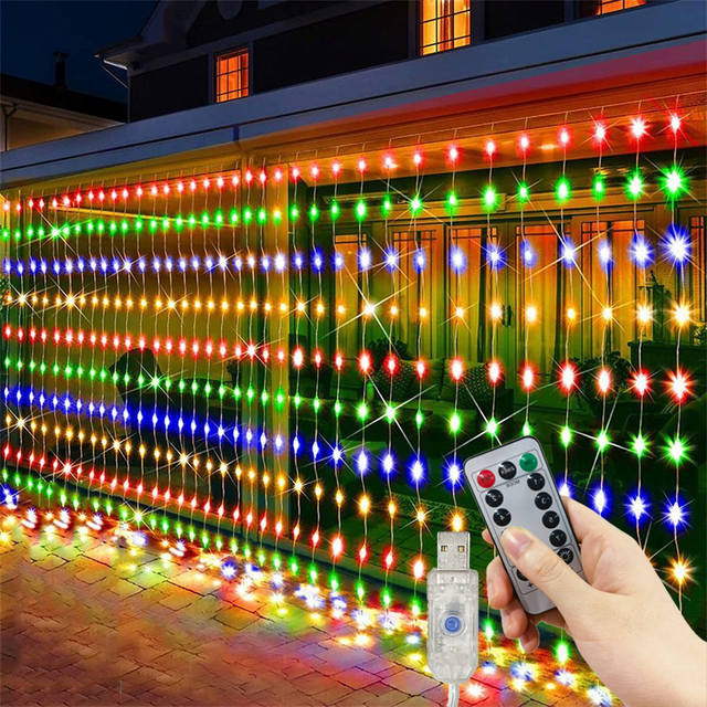 Kerst Woondecoratie 3/4/6M Festoen LED Gordijn Lichten Fairy Guirlande