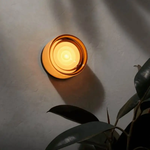 Moderne glazen ronde wandkandelaar verlichtingsarmaturen voor slaapkamer