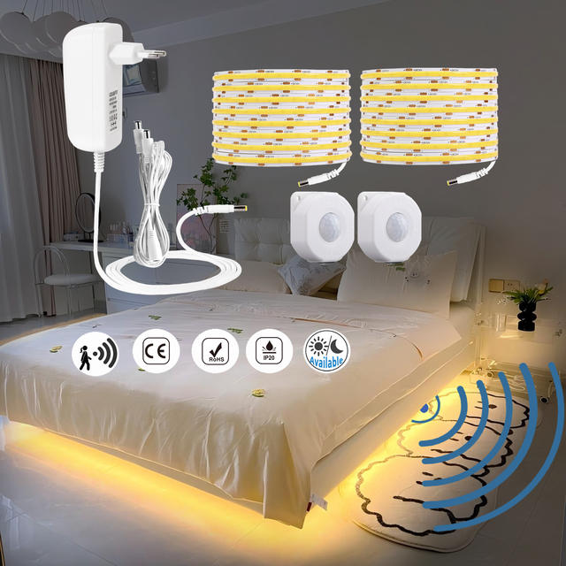 Enkel Dubbel Menselijke Sensing Light Tape Set Beweging Activeren Onder