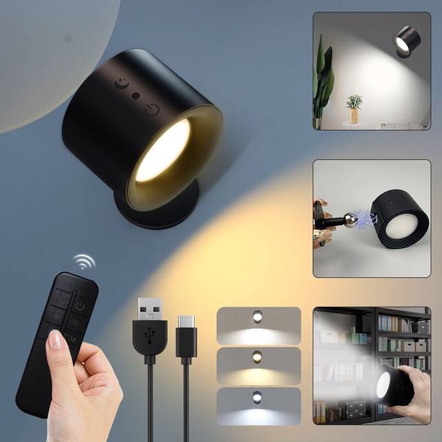 LED Wandkandelaars Licht Touch Control Dubbele Hoofd Wandlamp 360