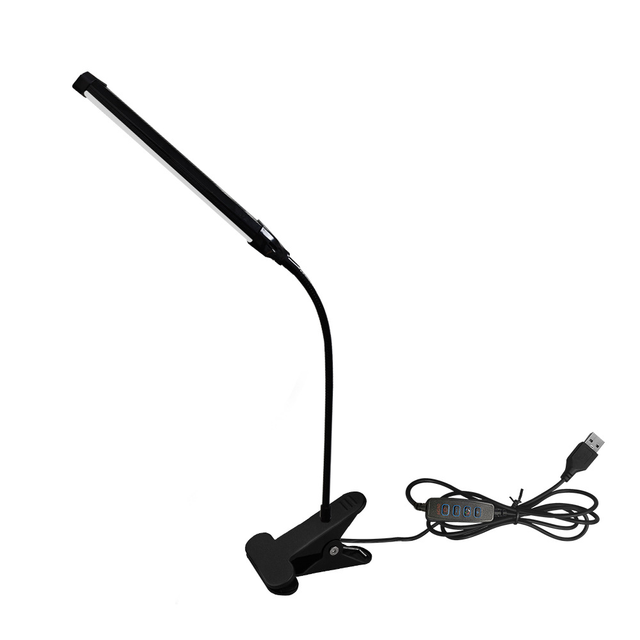 LED-bureaulamp met clip, studentenflat, slaapkamer, bureau, leeslamp