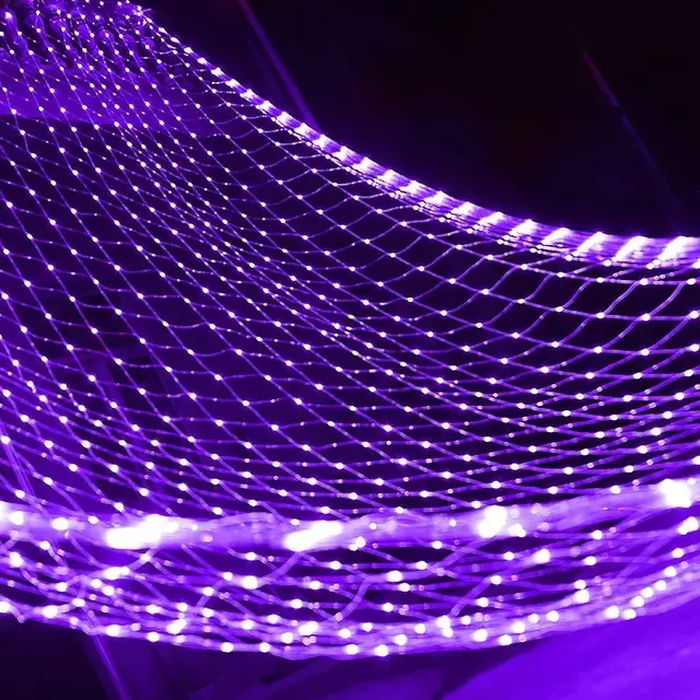 6x4M 3x3M LED Net Mesh Light Kerst Gordijn String Light Outdoor Fairy