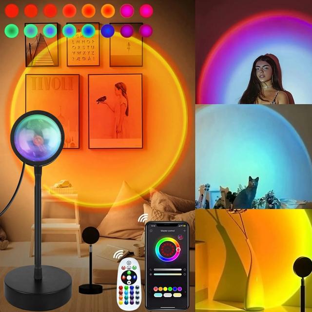 Slimme zonsonderganglamp Tuya LED-nachtlampje USB RGB Smart Life APP
